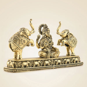 Brass Gajalaxmi