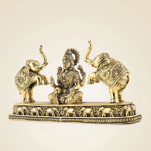 Brass Gajalaxmi