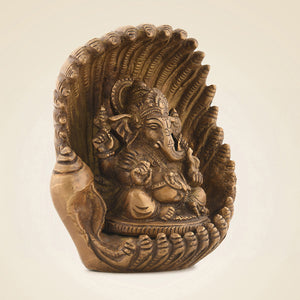 Brass Ganesha In Shankh