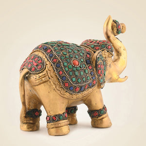 Brass Stonework Elephant