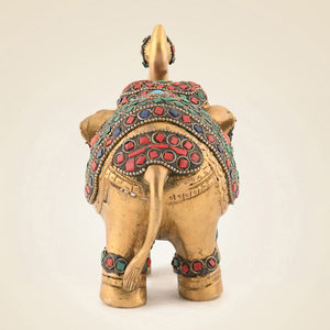 Brass Stonework Elephant