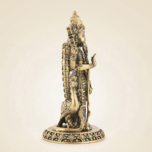 Lord Kartikeya Brass Idol with Peacock