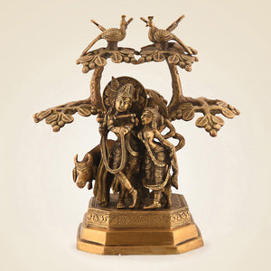 Brass Radha Krishna