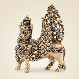 Brass Kamdhenu Cow Idol