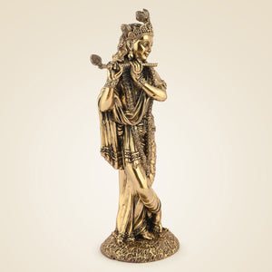 Lord Brass Krishna Idol