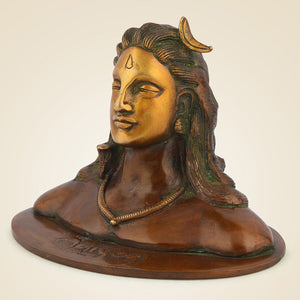 Pure Brass Adiyogi Shiva