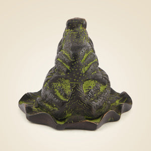 Pure Brass Frog Buddy Statue