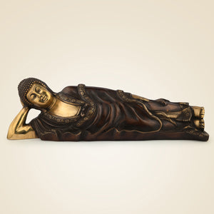 Pure Brass Reclaine Buddha