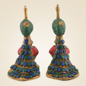 Pure Brass Peacock Stone Finish