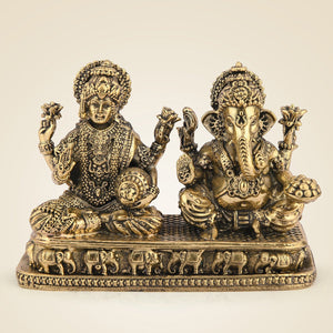 Pure Brass Ganesh Laxmi