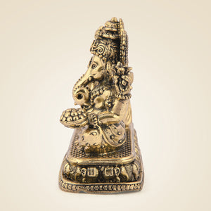 Pure Brass Ganesh Laxmi