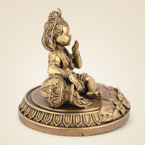 Pure Brass Makhan Chor Krishna