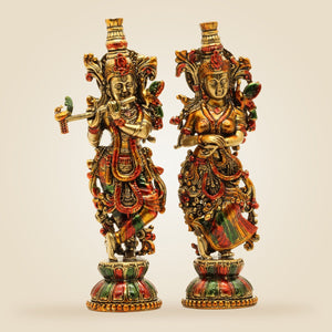 Radha Krishna Brass Idol