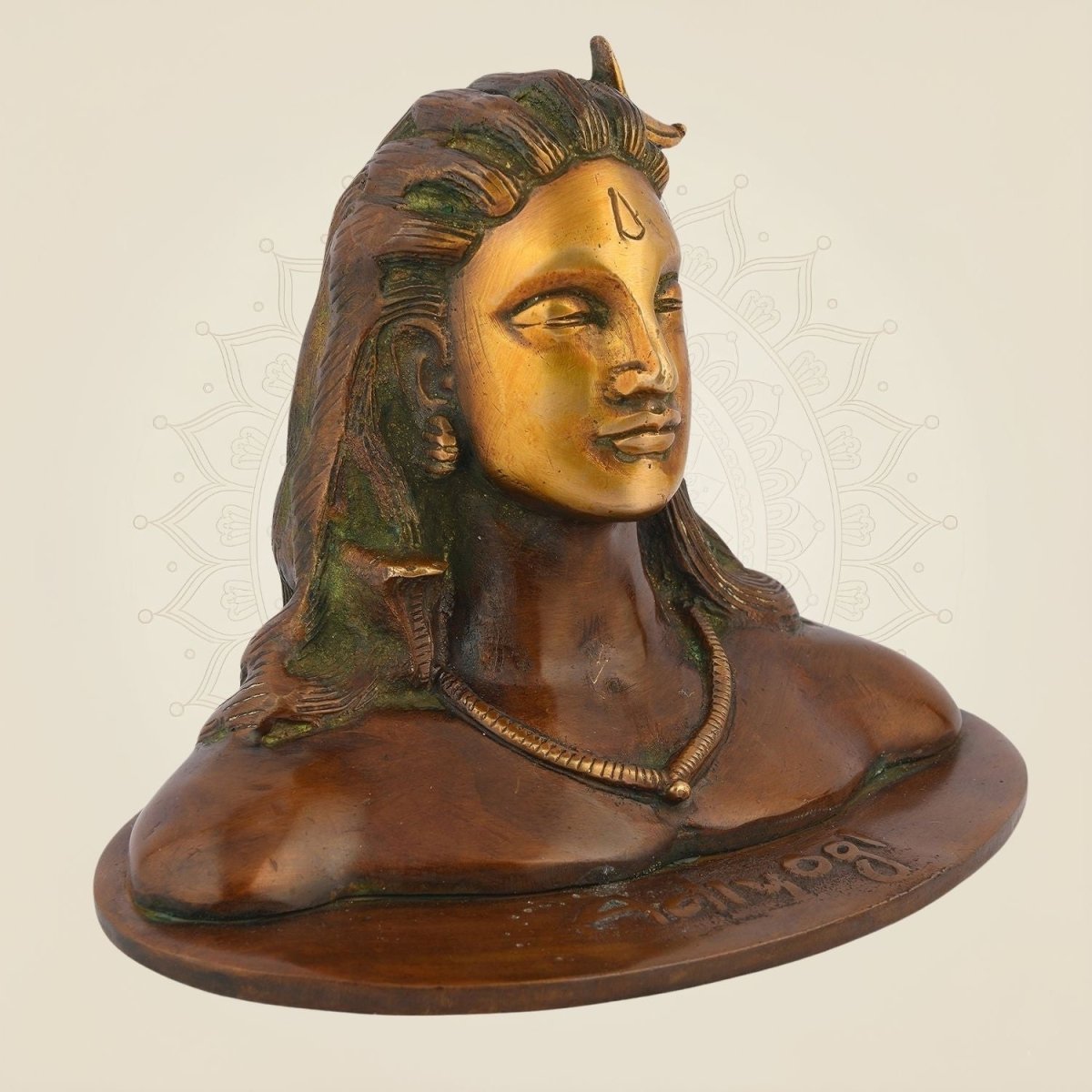 Brass Adiyogi Shiva Statue