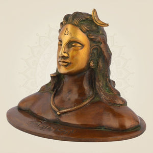 Brass Adiyogi Shiva Idol -Luxe Artisanship