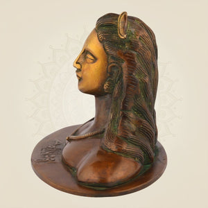 Brass Adiyogi Shiva Idol - Luxe Artisanship