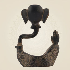 Antique Finish Lord Ganesha Brass Statue