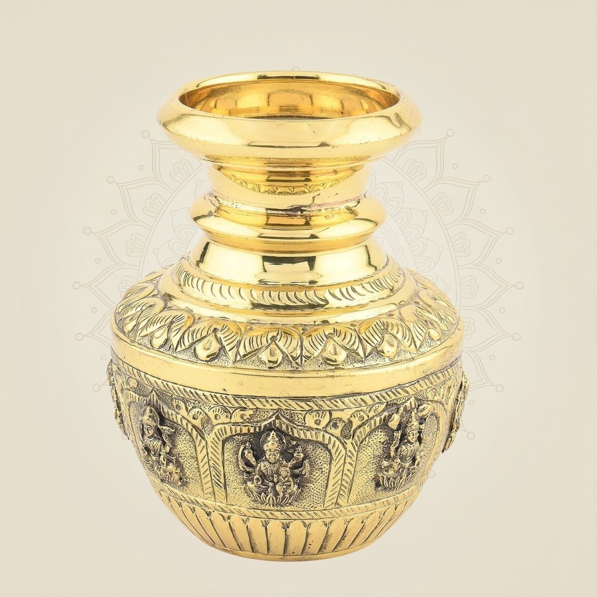 Ashtalakshmi Brass Kalash – Puja & Home Temple Decor