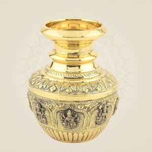 Ashtalakshmi Brass Kalash – Puja & Home Temple Decor