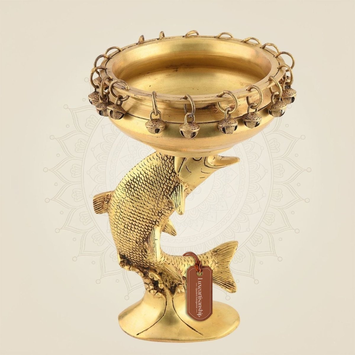 Big Fish Brass Urli Bowl