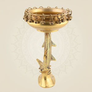 Big Fish Brass Urli Bowl for Premium Home Decor