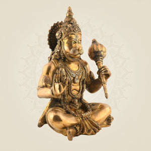 Brass Hanuman Ji Idol