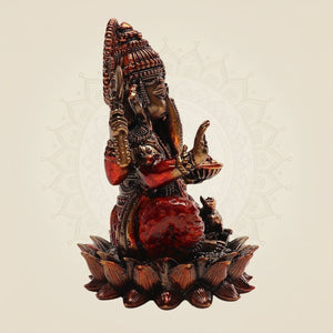 Chaturbhuj Ganesha Brass Murti