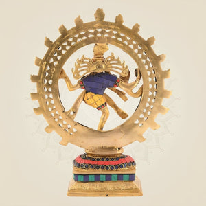 Brass Dancing Shiva Nataraja Statue