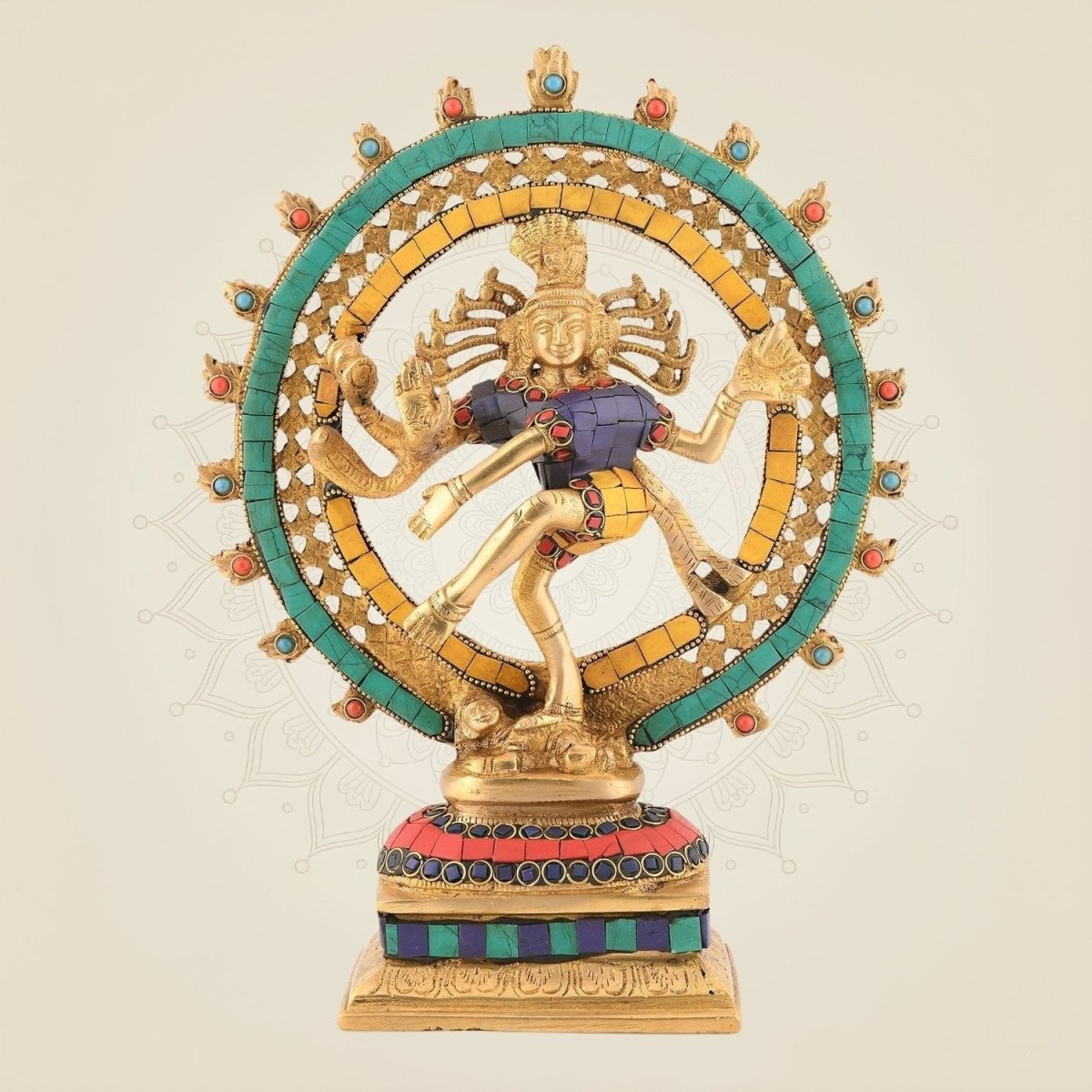 Brass Dancing Shiva Nataraja Idol 11.25"