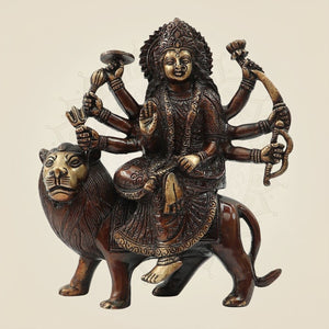 Brass Durga Maa Idol 8 "