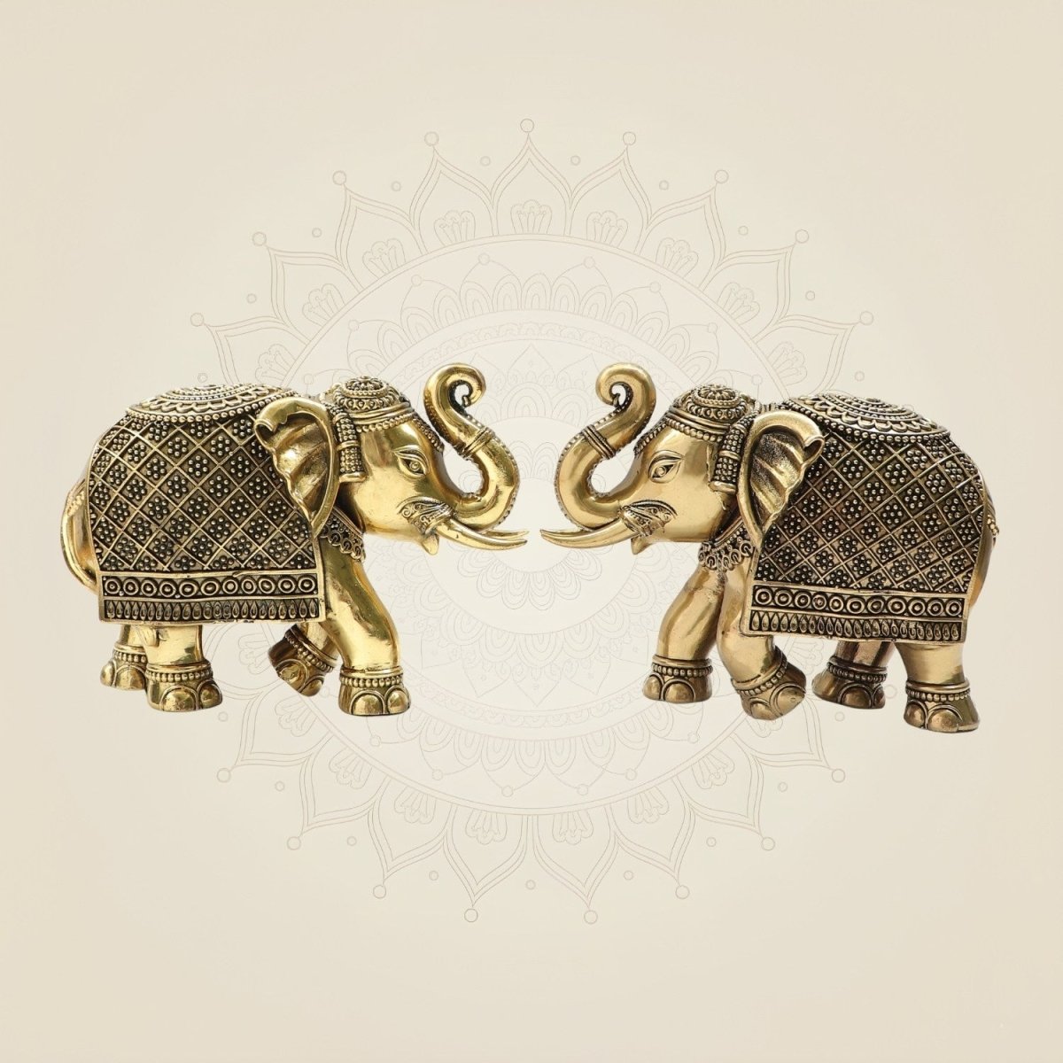 Brass Elephant Statue - Luxeartisanship