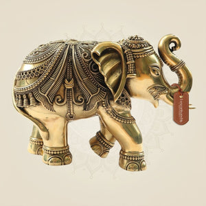 Brass Elephant Statue