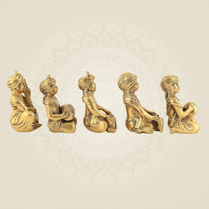 Brass Five Musicians Set of 5 – Artistic Home Decor