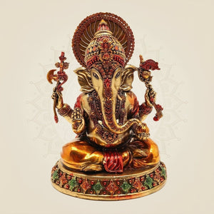 handcrafted brass Ganesha idol