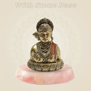 Brass Gauri Maa Idol – Embodiment of Purity, Love 3.5" - Luxeartisanship