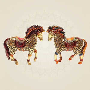 Handmade horse brass statue