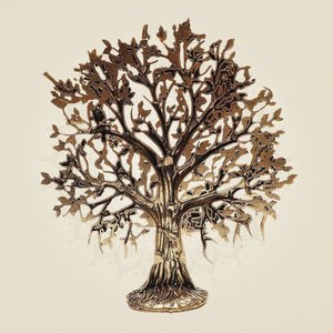 Brass "Tree of Life" with Birds