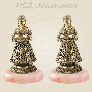 Decorative Oil Lamps with stone base