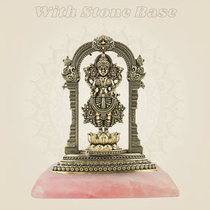 Lakshmi Devi with stone base