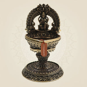 Brass Lakshmi Diya 4.5" – Radiant Symbol of Wealth - Luxeartisanship