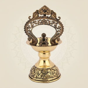 Brass Lakshmi handmade diya