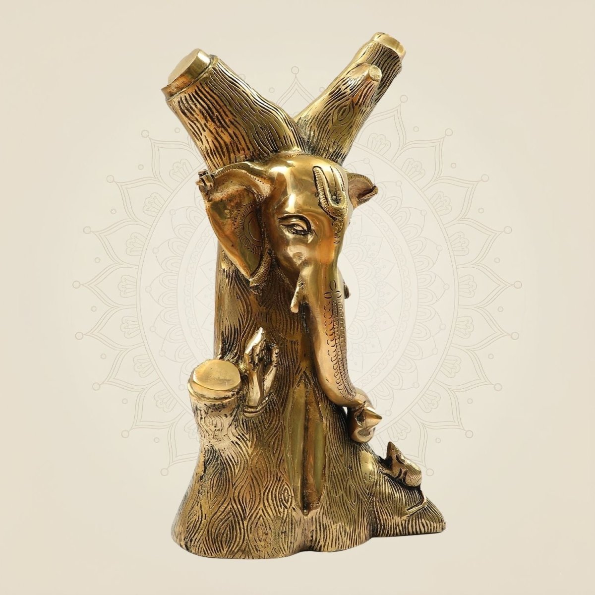 Unique Tree Style Decorative Ganpati 12.75"