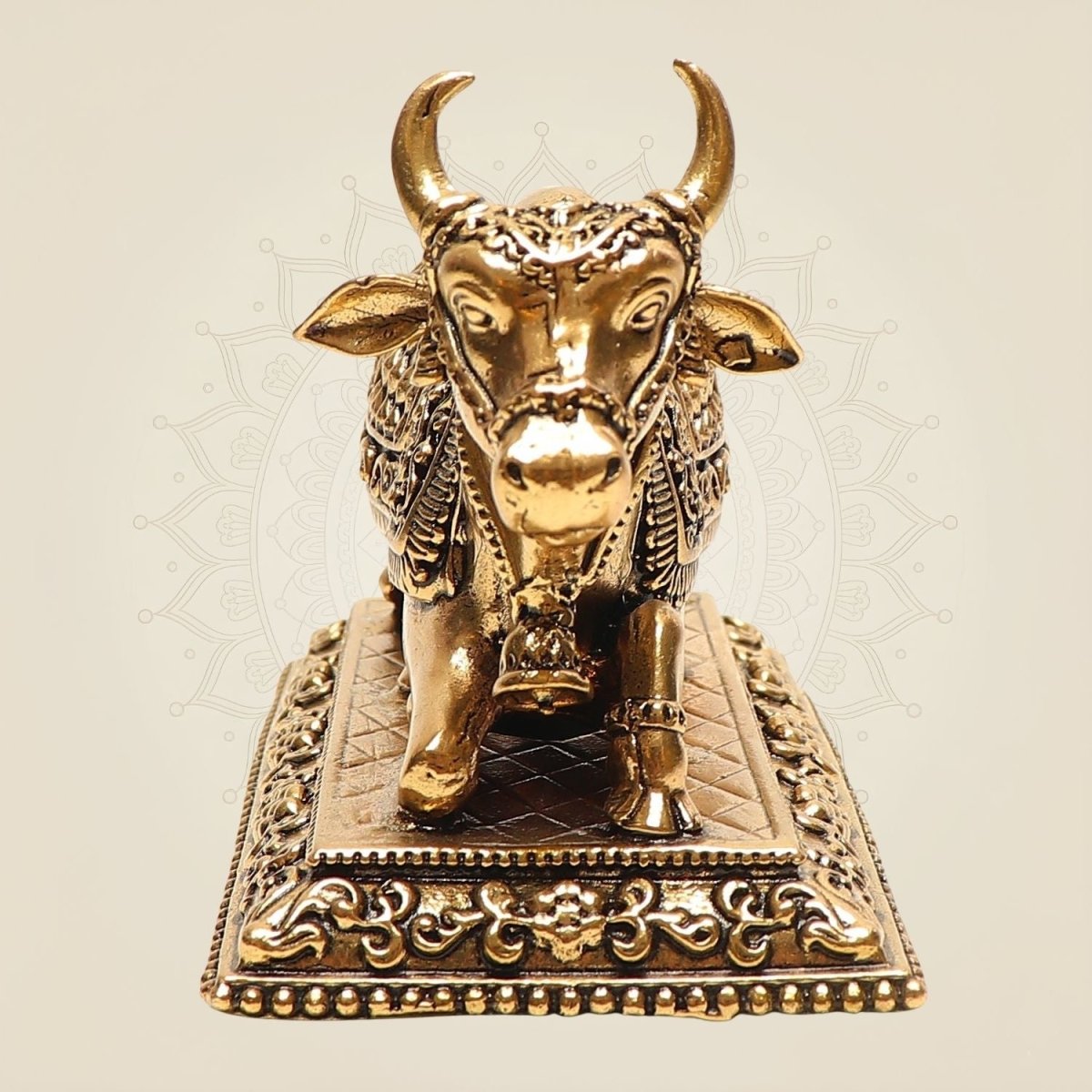Brass Nandi Bull Statue