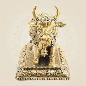 Brass Nandi Bull Statue