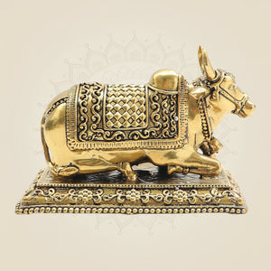 Handcrafted Brass Nandi Bull Idol
