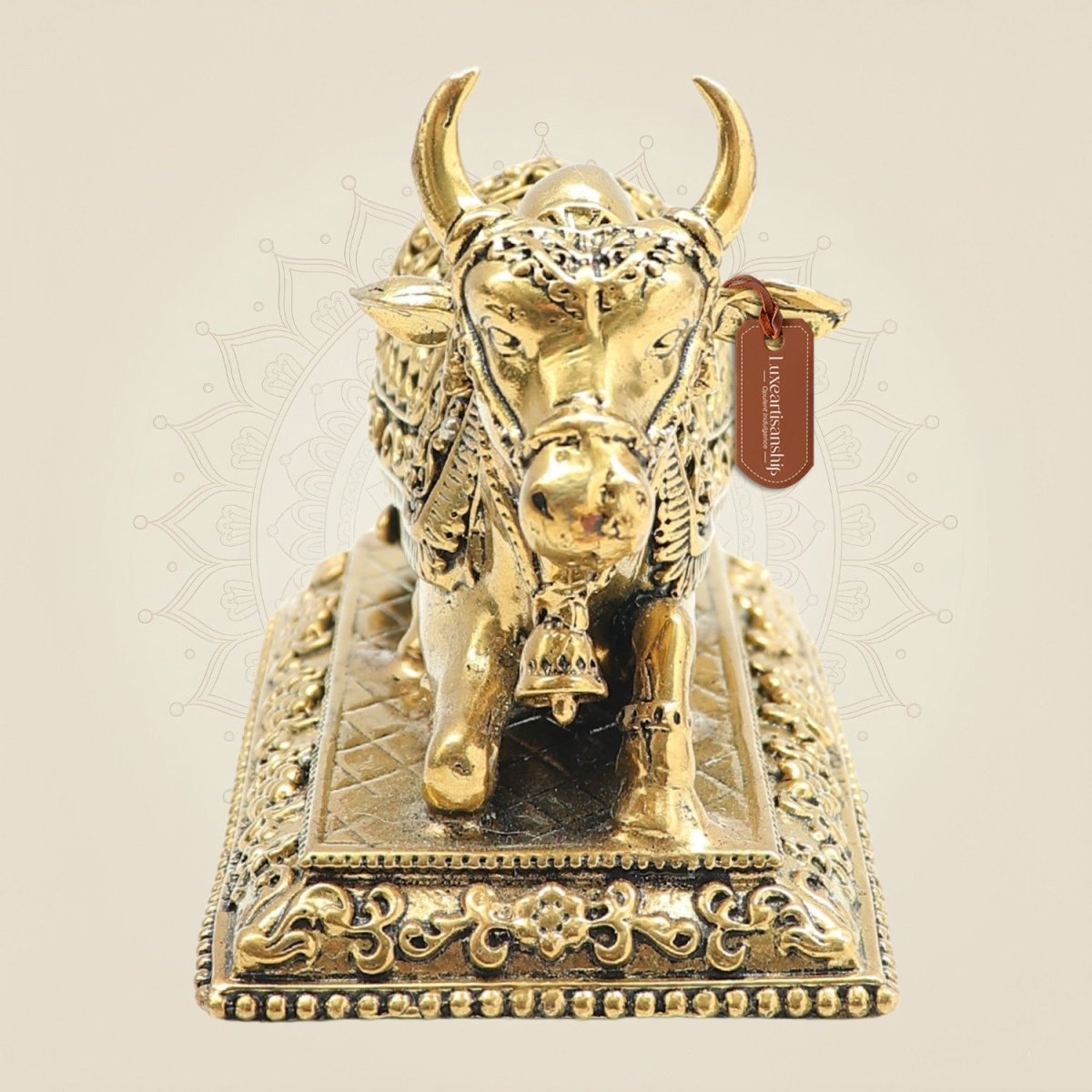 Brass Nandi Bull Statue