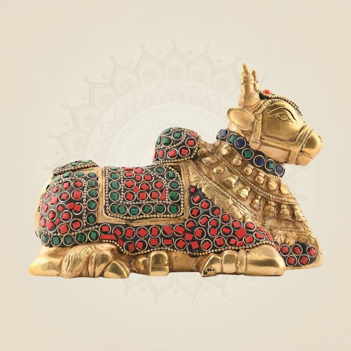 Brass Nandi Statue 4.75″