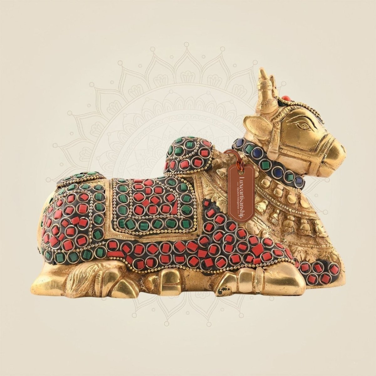 Brass Nandi Statue 4.75″