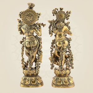 Brass Radha Krishna Idol