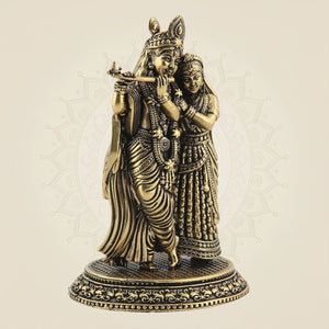 Brass Radha Krishna Idol